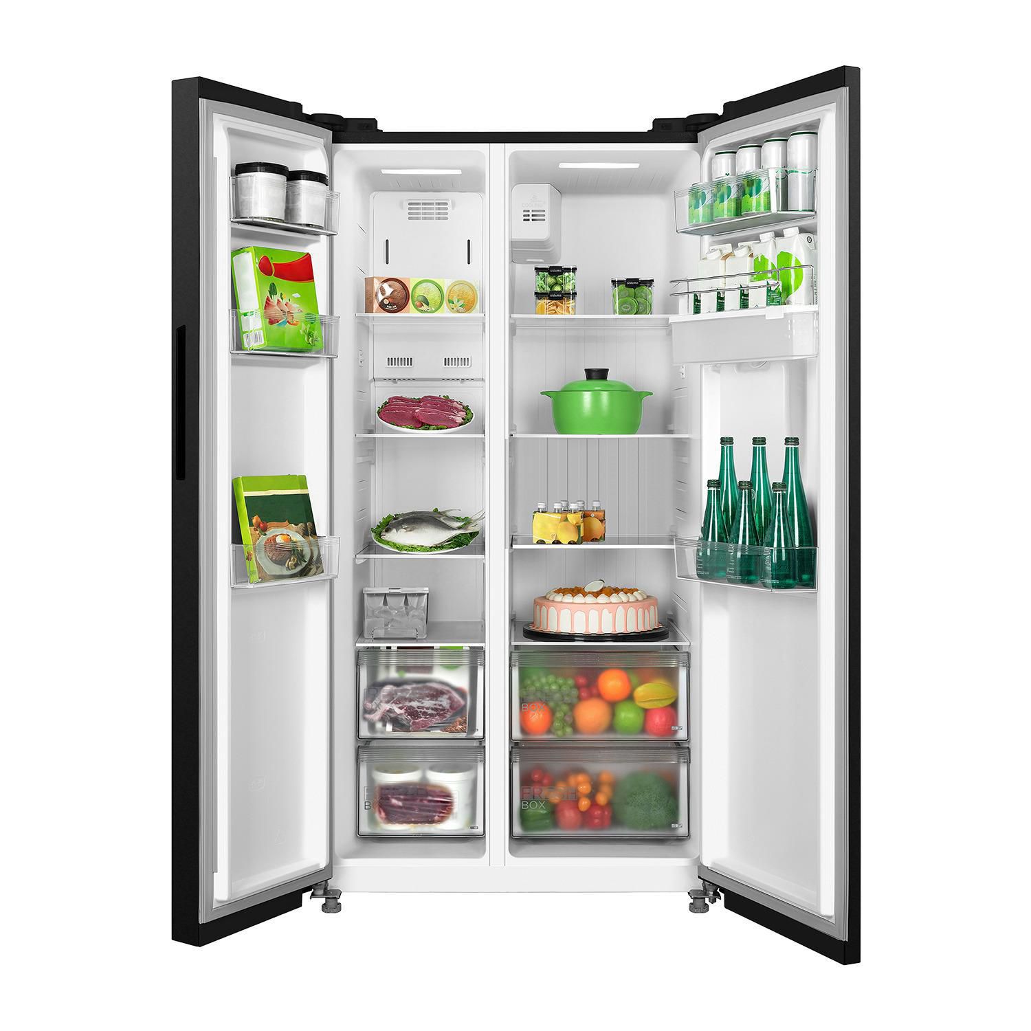 MIDEA Refrigerador Side by Side No Frost 553 Litros Negro