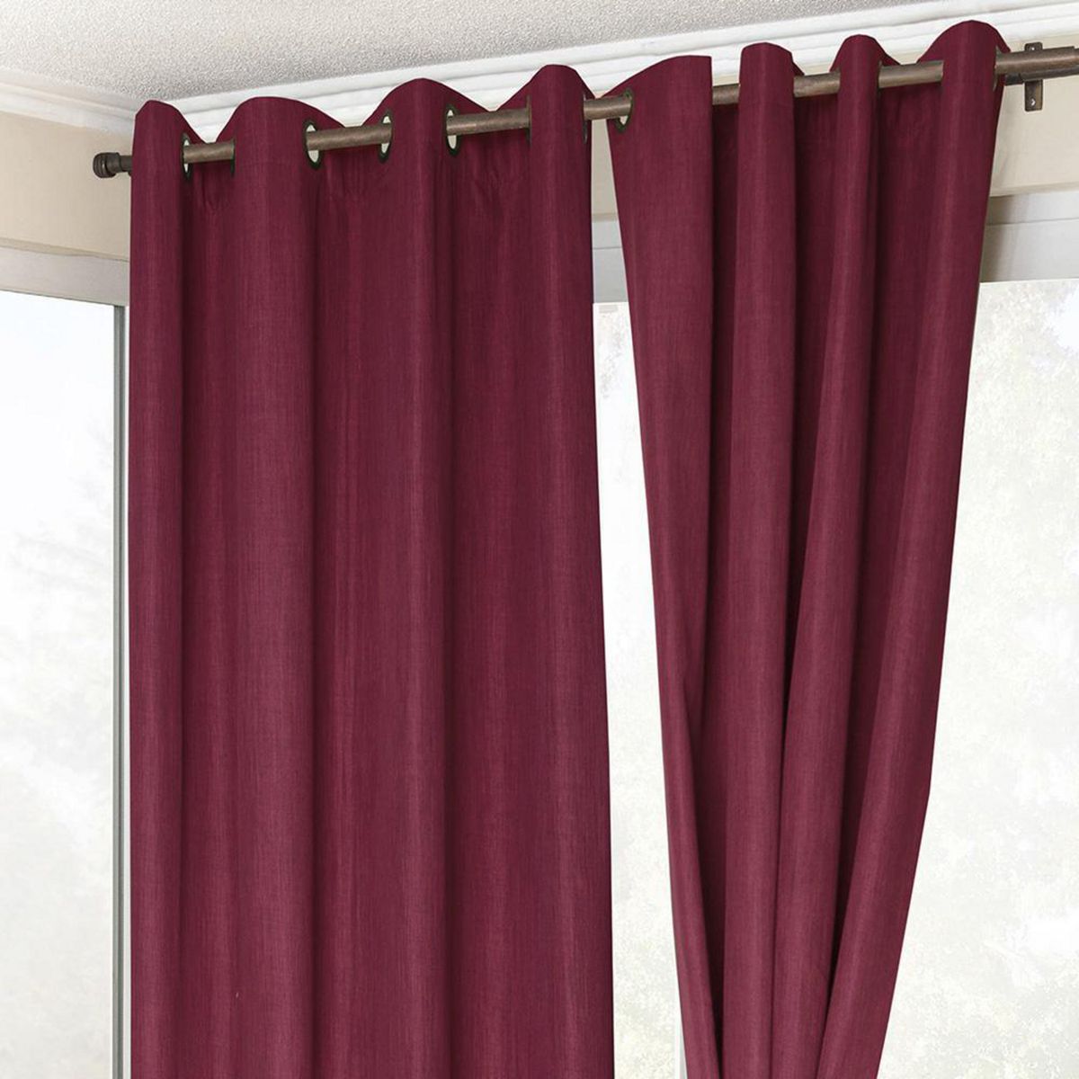 Cortina Blackout 140x220 cm Rojo, marca DORAL - Foto 2