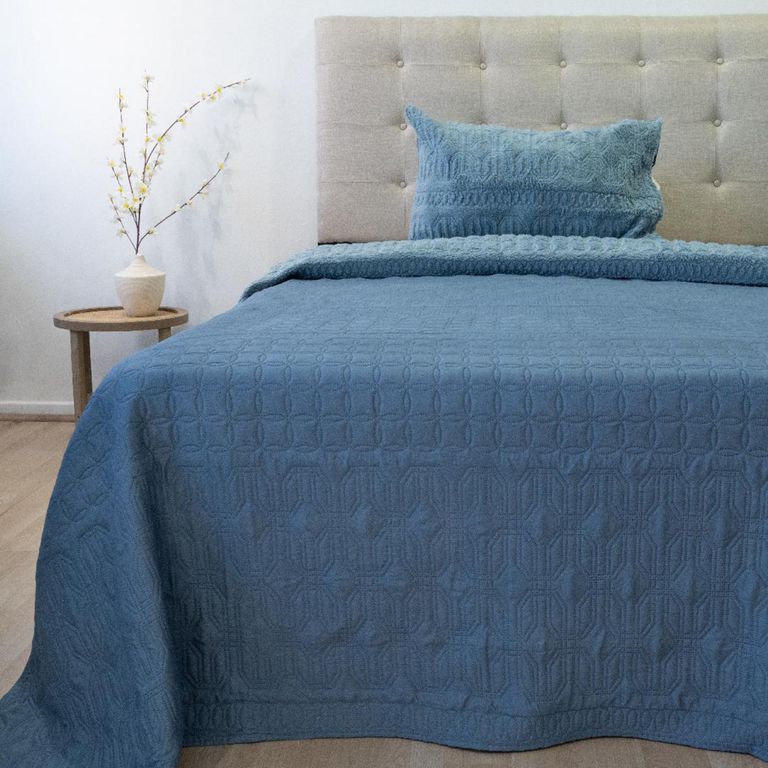 Quilt 1.5 plazas VIENA Azul