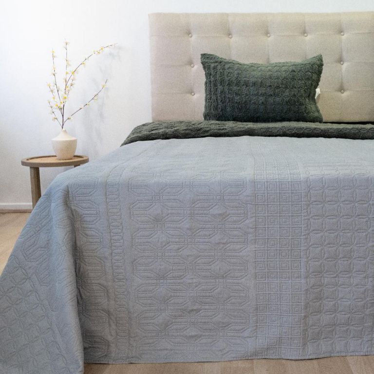 Quilt 1.5 plazas VIENA Gris