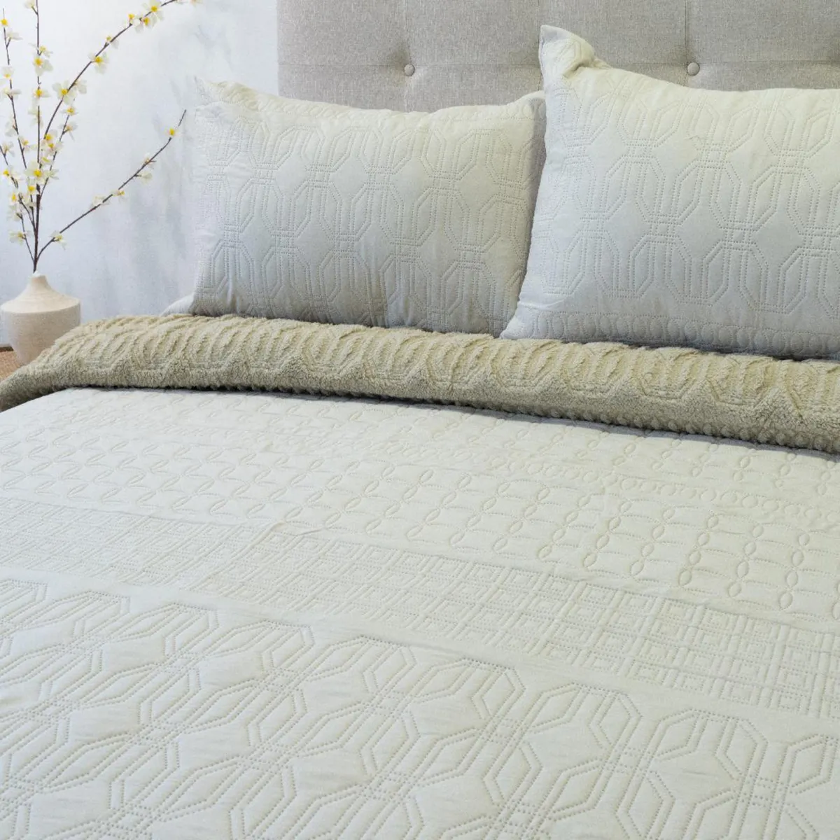 DORAL - Quilt 2 plazas VIENA Beige