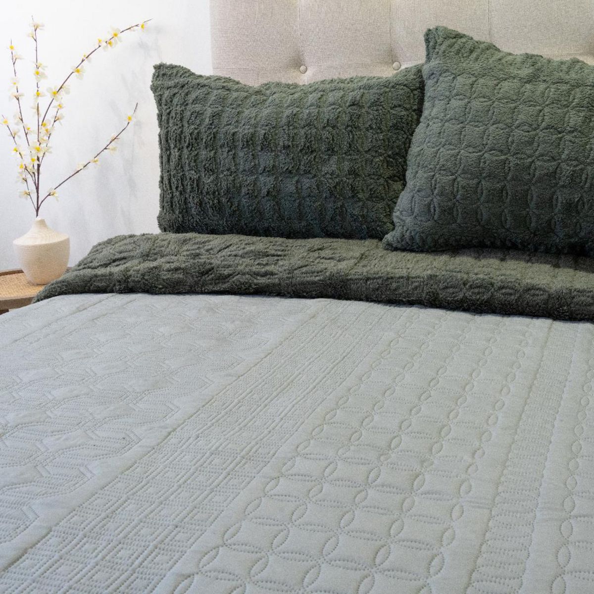 DORAL - Quilt 2 plazas VIENA Gris