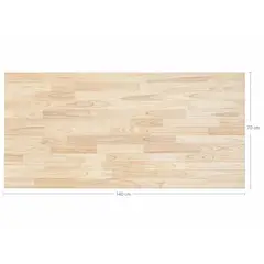 GENERICO - Cubierta Madera Natural 3 cm 70x140 cm