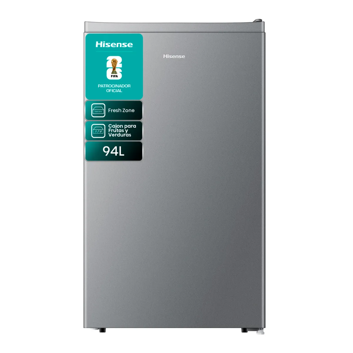 HISENSE - Frigobar 94 Litros Inox RR093N1EB1