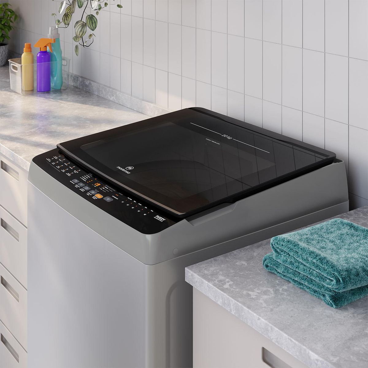 MADEMSA - Lavadora Carga Superior 20 kg Inox MDWMT20S
