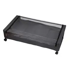 SOHOGAR - Organizador Bajo Cama con Ruedas 79x17x43.5 cm Gris
