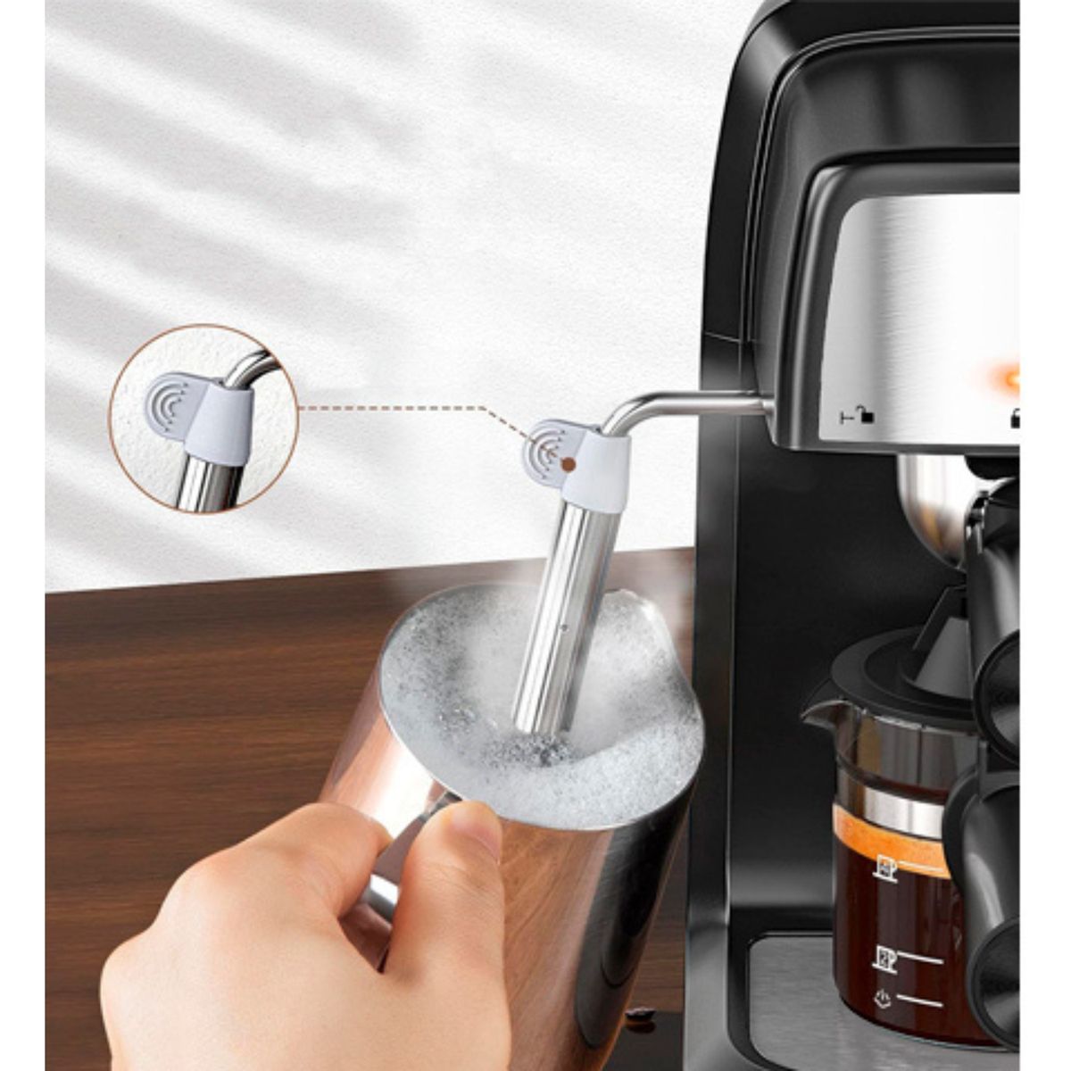 BLANIK - Cafetera 200 ml Negro