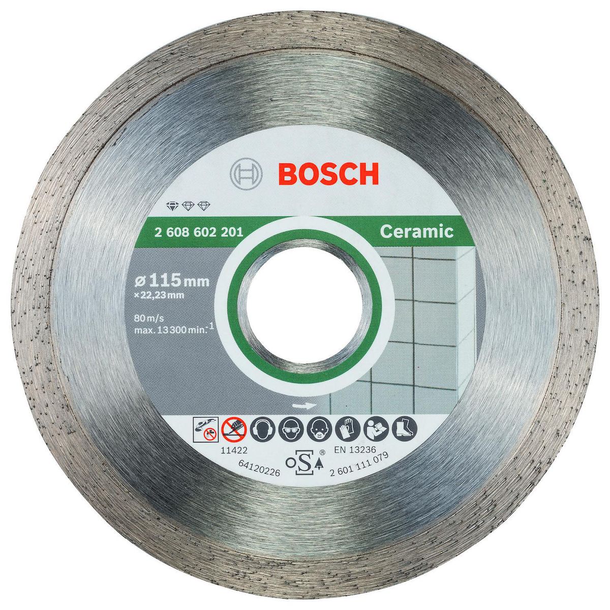 BOSCH - Disco diamantado continuo para cerámica 115mm