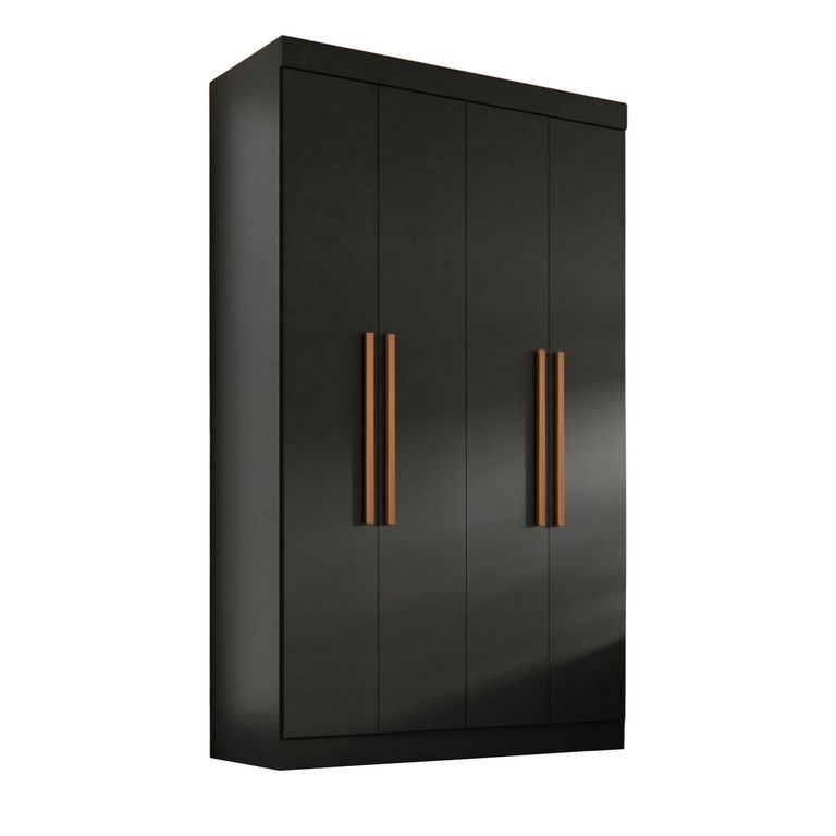 Clóset 4 Puerta(s) 2 Cajón(es) 5 Repisa(s) 119x200x47 cm Negro