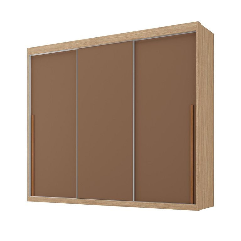 Clóset 3 Puerta(s) 6 Cajón(es) 10 Repisa(s) 238x218x51 cm Café