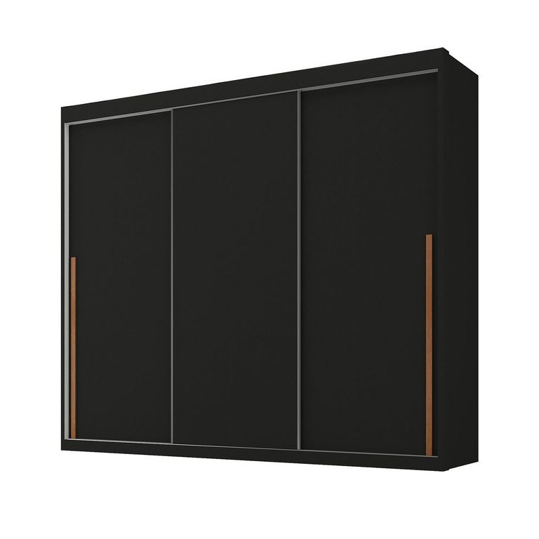 Clóset 3 Puerta(s) 6 Cajón(es) 10 Repisa(s) 238x218x51 cm Negro