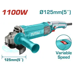 TOTAL - Esmeril angular 1100w 125mm velocidad variable