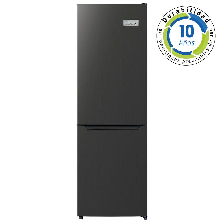 LIBERO Refrigerador Bottom Freezer Frío Directo 157 Litros Negro LRB-180DFN