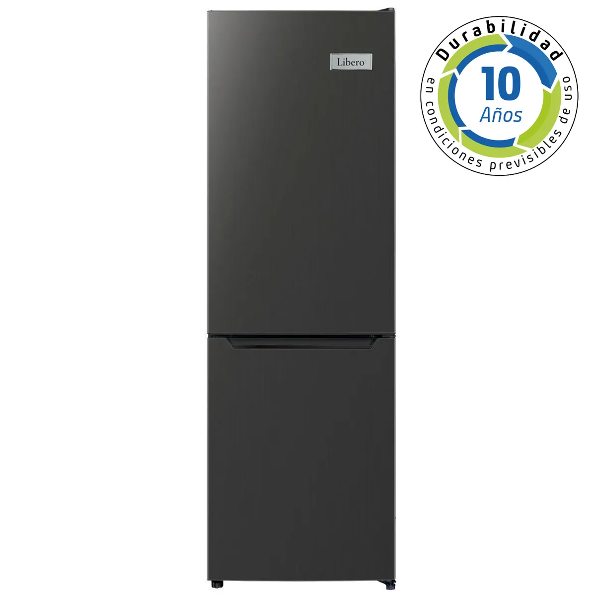 LIBERO - Refrigerador Bottom Freezer Frío Directo 157 Litros Negro LRB-180DFN