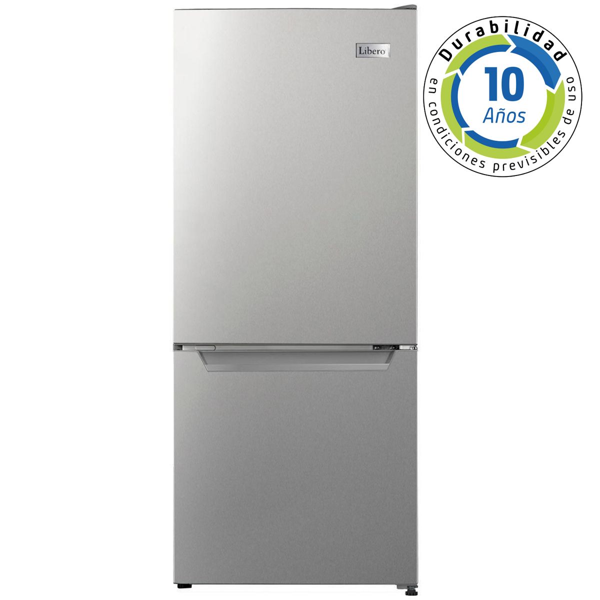 Refrigerador Bottom Freezer Frío Directo 117 Litros Inox LRB-140DFI, marca LIBERO - Foto Principal