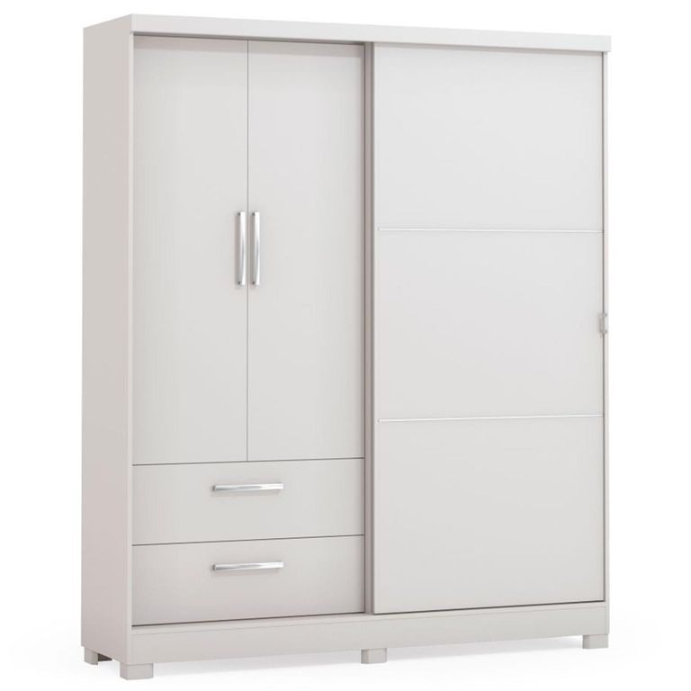 Clóset 3 Puerta(s) 2 Cajón(es) 4 Repisa(s) 180x218x50 cm Blanco