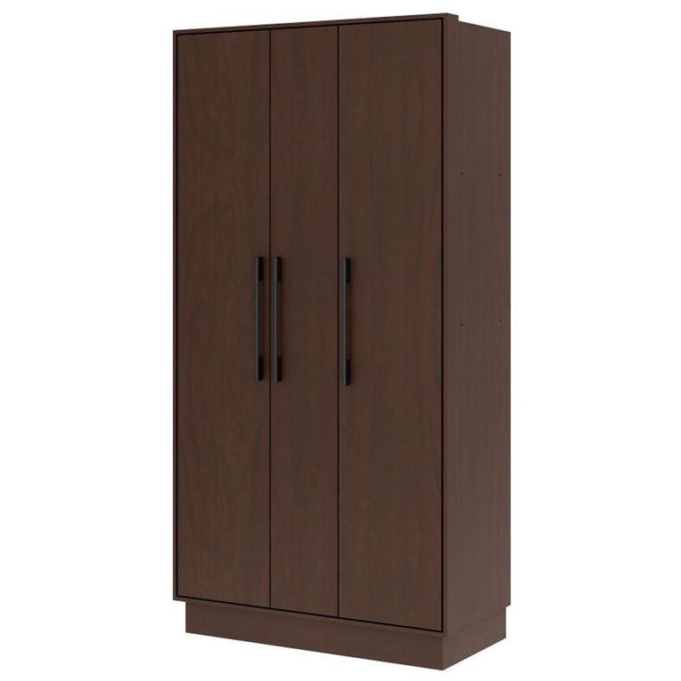Clóset 3 Puerta(s) 2 Cajón(es) 2 Repisa(s) 92.5x182x45 cm Tabaco