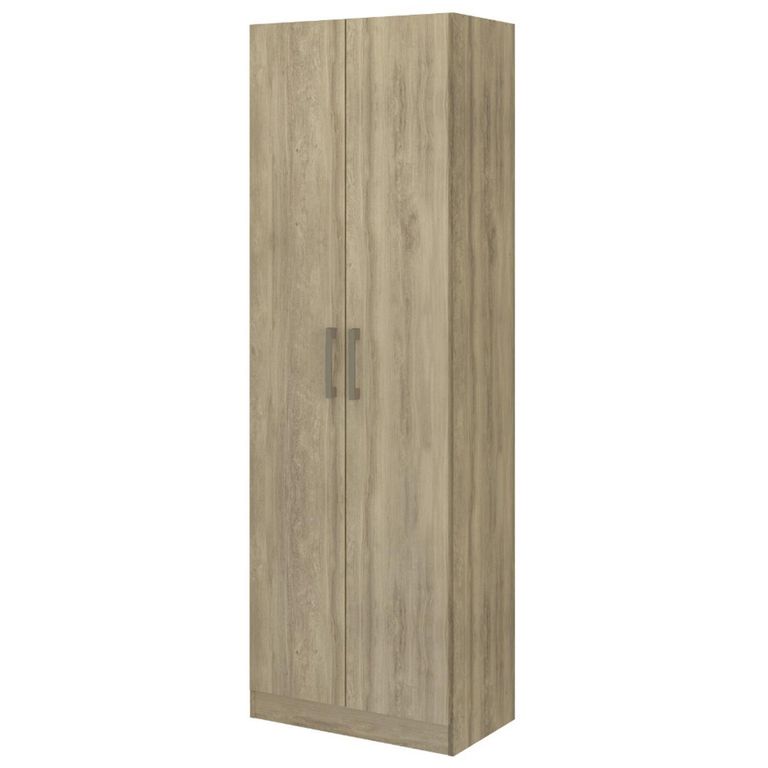 Clóset 2 Puerta(s) 4 Repisa(s) 56x169x37.8 cm Noce