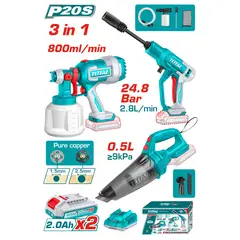 TOTAL - Kit Herramientas Batería 24.8 TOSLI230522