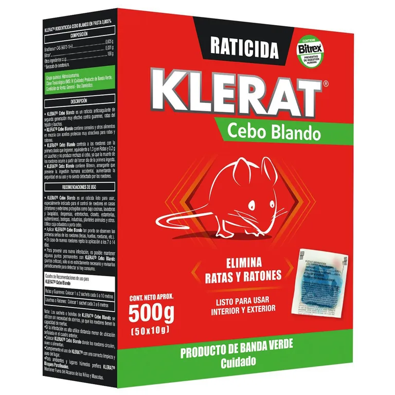 Raticida en pasta 500 gr