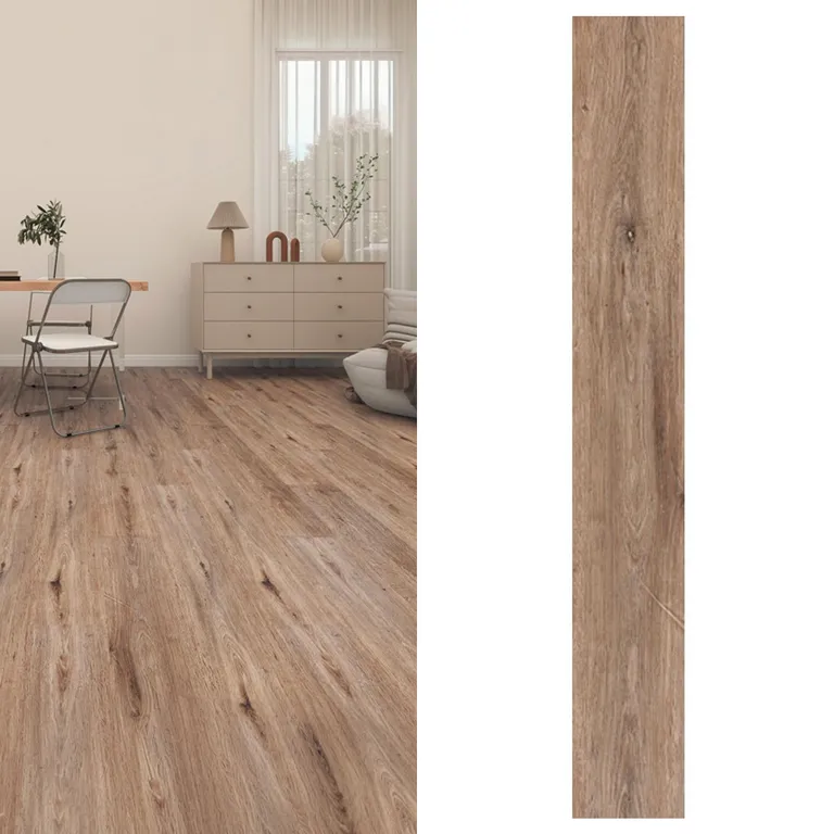 KLIPEN Piso vinílico SPC 5.2 mm 18x121 cm New Mandala Beige 2.2 m2