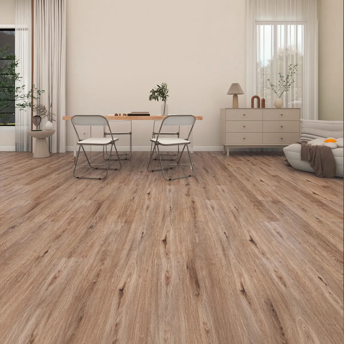 KLIPEN - Piso vinílico SPC 5.2 mm 18x121 cm New Mandala Beige 2.2 m2