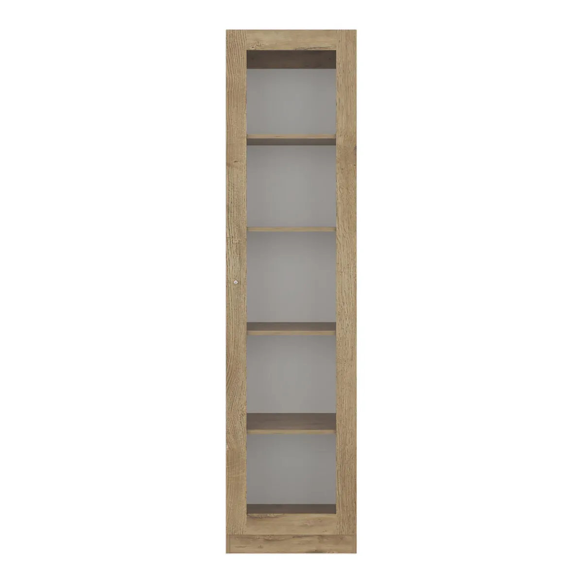 TUHOME - Vitrina 1 Puerta 180,6x45x31,3 cm Macadamia/Blanco