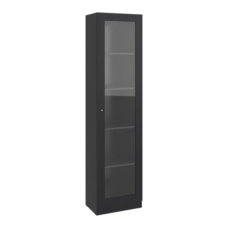 TUHOME Vitrina 1 Puerta 180,6x45x31,3 cm Wengue