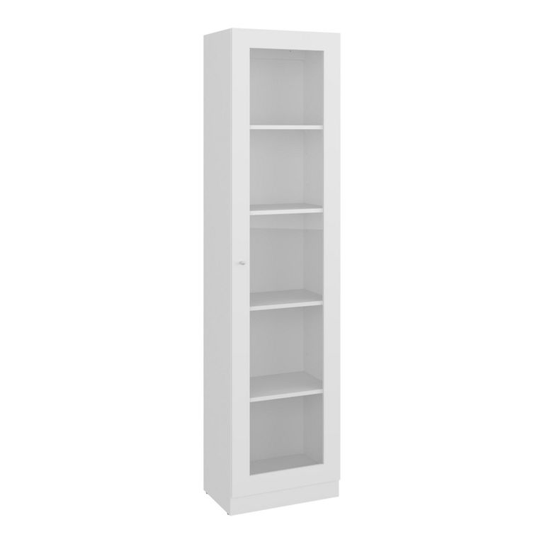 TUHOME Vitrina 1 Puerta 180,6x45x31,3 cm Blanco