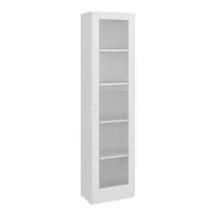 TUHOME - Vitrina 1 Puerta 180,6x45x31,3 cm Blanco