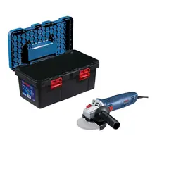 BOSCH - Esmeril angular 710 W + caja de herramientas