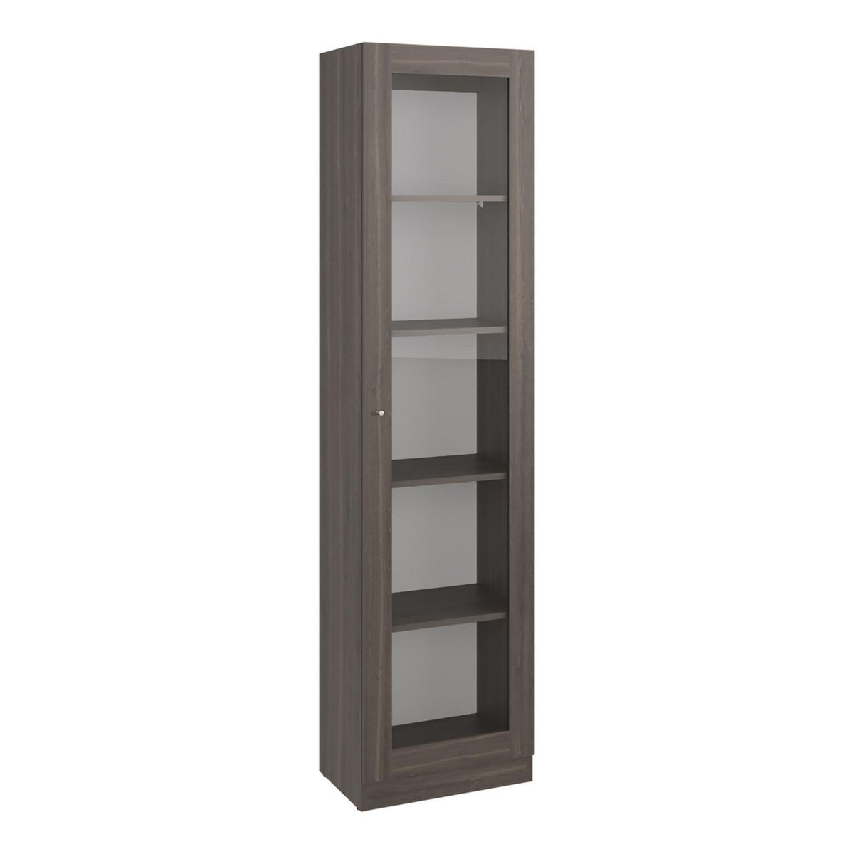 TUHOME - Vitrina 1 Puerta 180,6x45x31,3 cm Milan/Blanco
