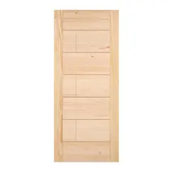 GLOVER - Puerta Exterior Madera pino radiata 85x200 cm Llaima Natural