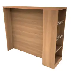 ROCA - Mueble isla de cocina ámbar con frutera canela