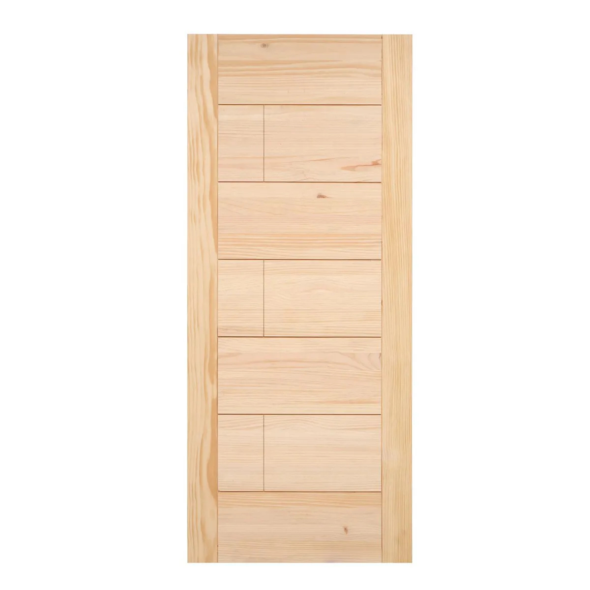 GLOVER - Puerta Exterior Madera pino radiata 90x200 cm Llaima Natural