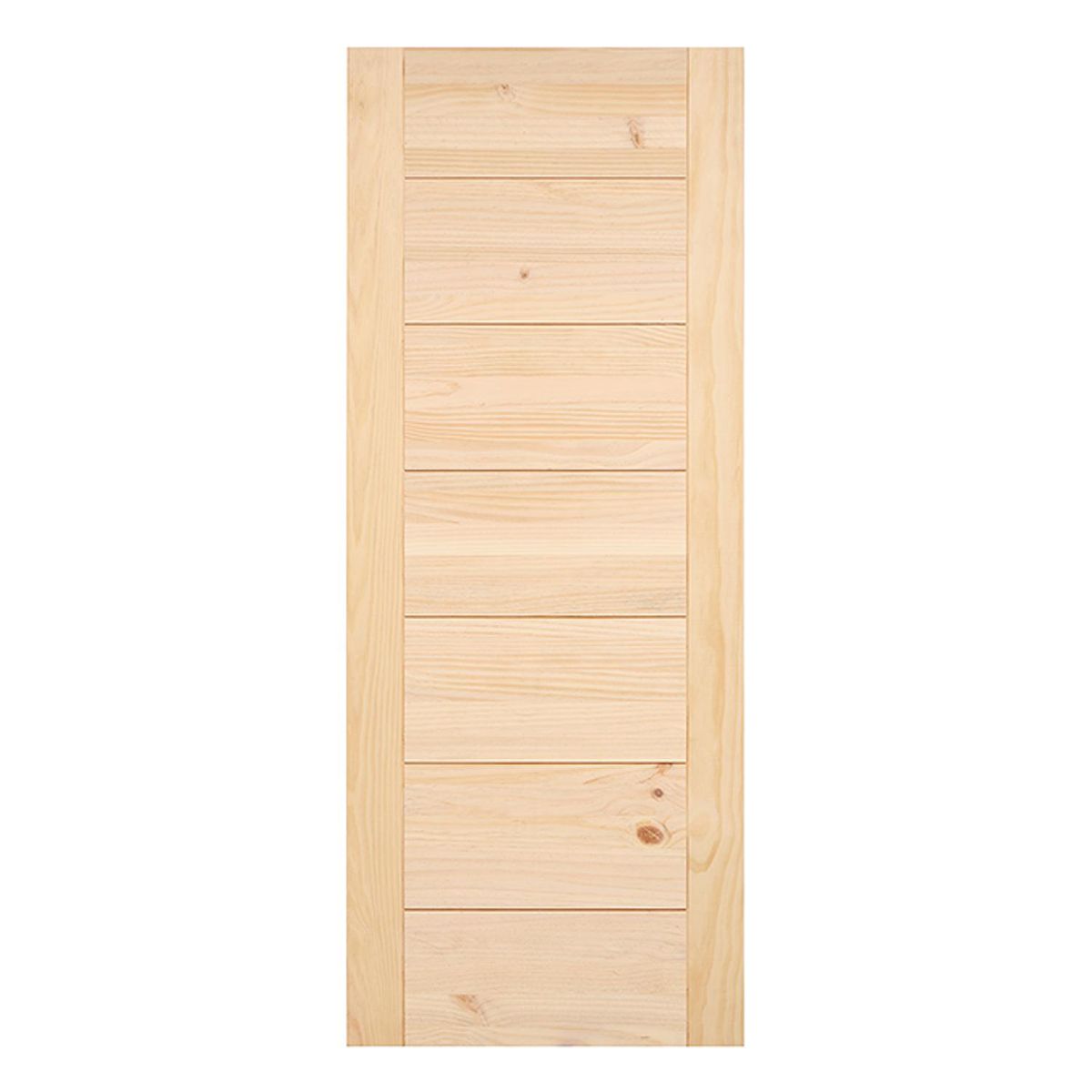 GLOVER - Puerta Exterior Madera pino radiata 80x200 cm Turín Natural