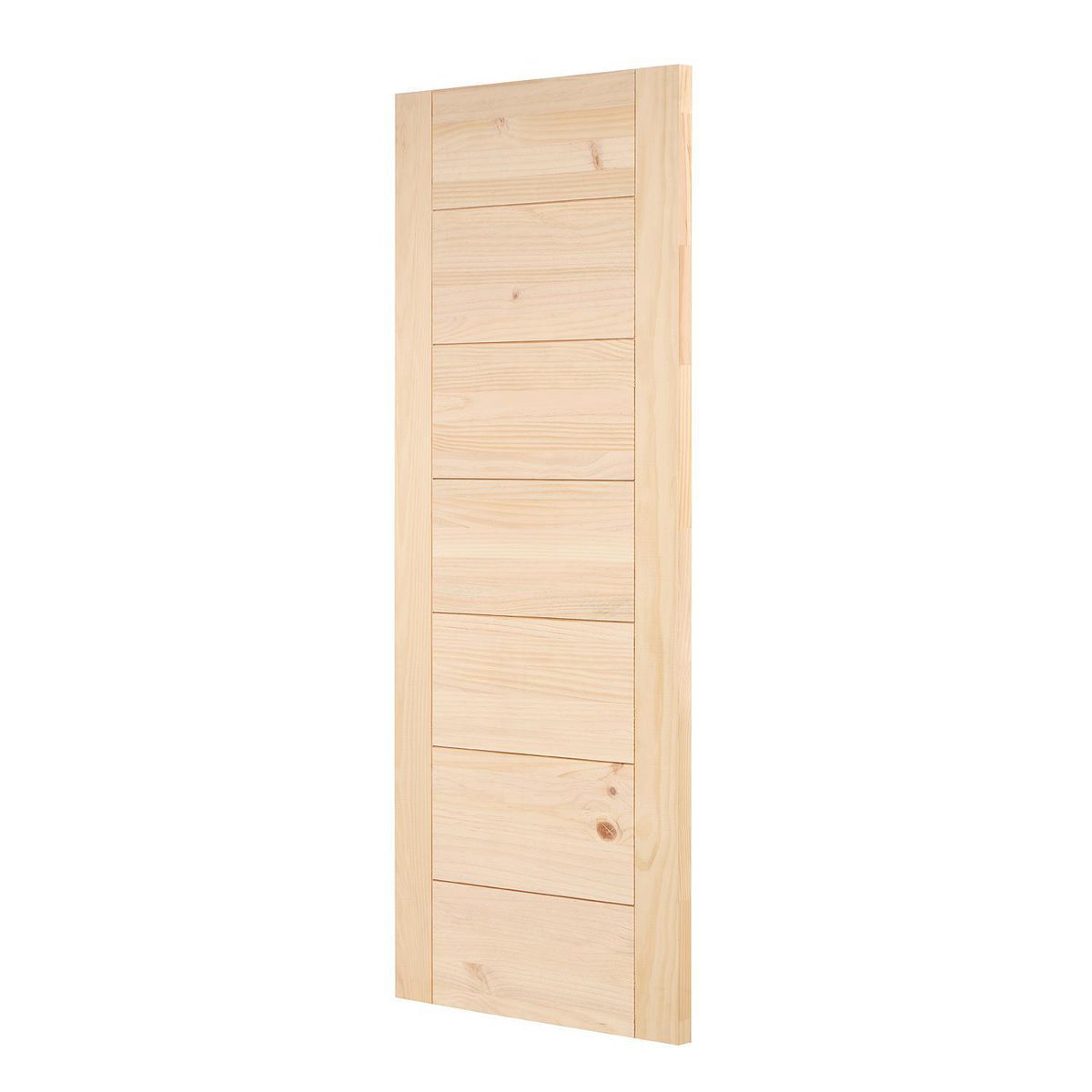 GLOVER - Puerta Exterior Madera pino radiata 80x200 cm Turín Natural