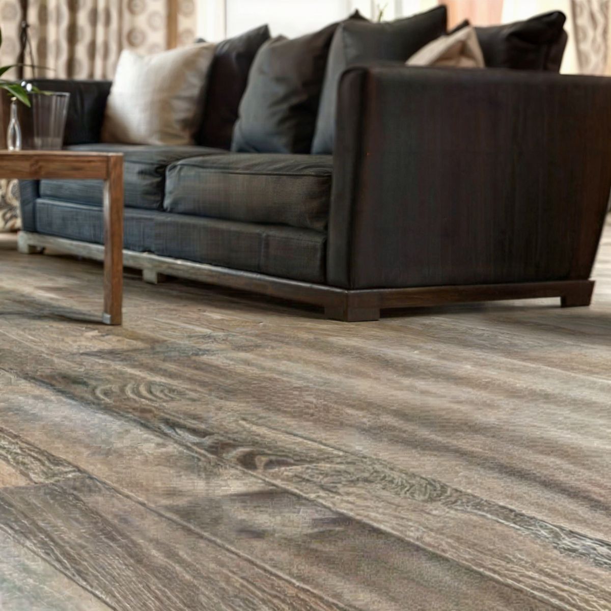 Piso Flotante 5 mm 18.3x122 cm Eva Gris Grafito 2.23 m2, marca HOGA - Foto 2