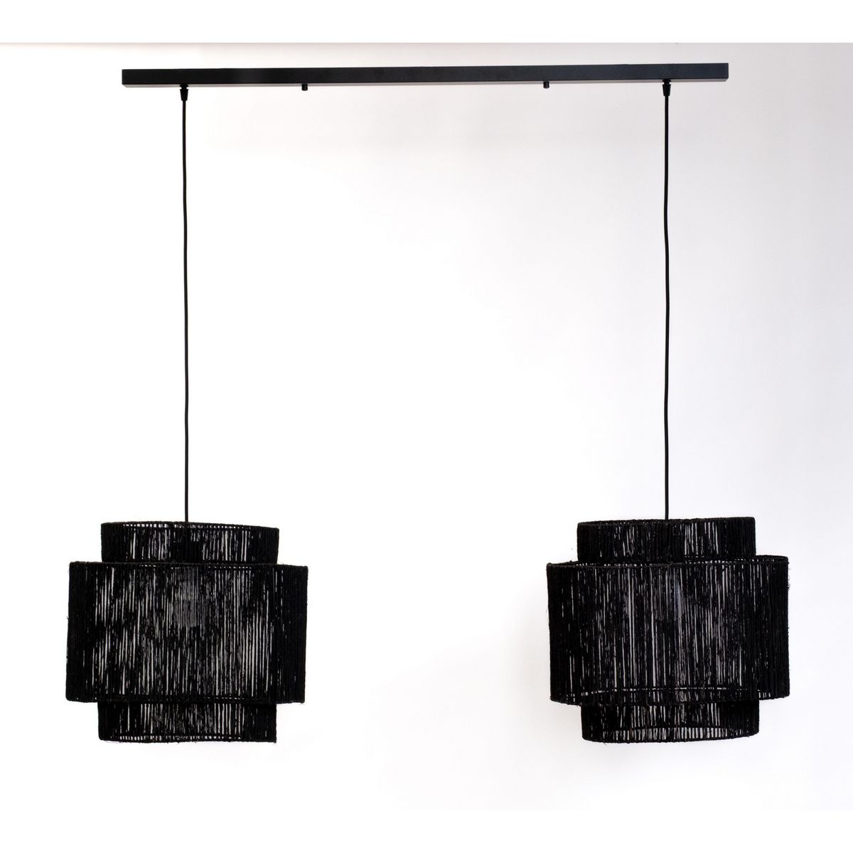 DISEÑO 3 - Lampara doble Fibras Naturales 