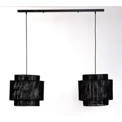 DISEÑO 3 - Lampara doble Fibras Naturales