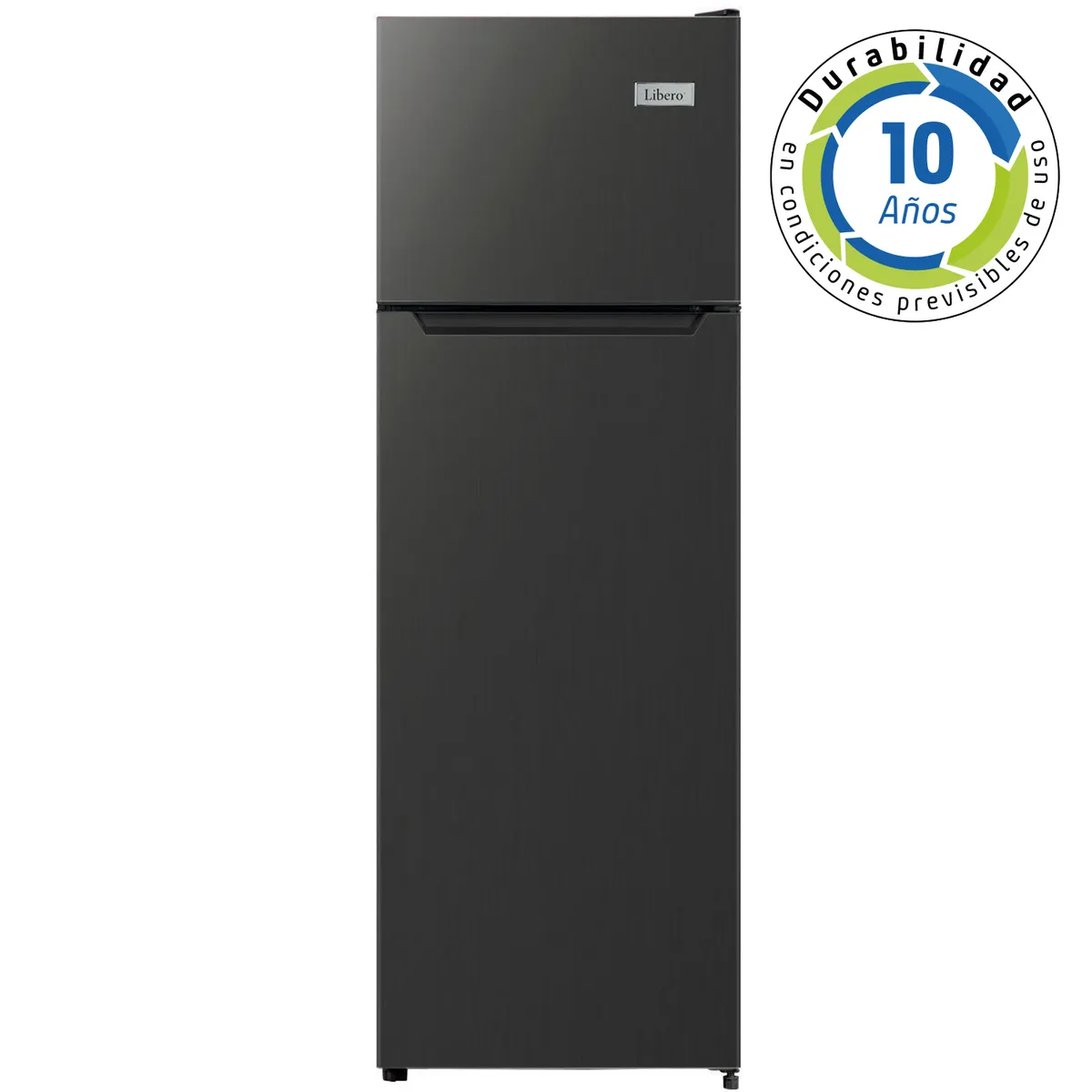 LIBERO - Refrigerador Top Freezer Frío Directo 168 Litros Negro LRT-200DFN