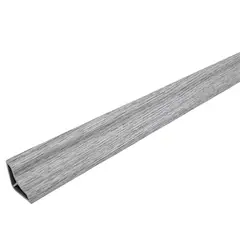 HOGA - Moldura PVC Gris acero 15 mm 1.5x200 cm