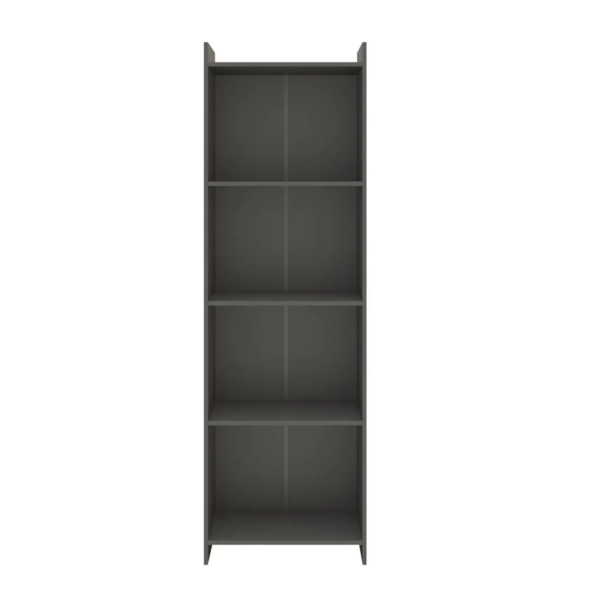 ONESSTA - Librero MDP 4 Nivel(es) 58x182.3x29.6 cm Grafito
