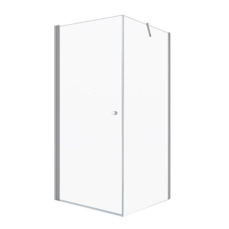 Mampara de Receptáculo Abatible 70x186.7 cm Vidrio Templado 6 mm