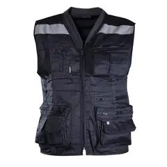 UBERMANN - Chaleco Geologo Gabardina Patriot Azul Marino Xxl