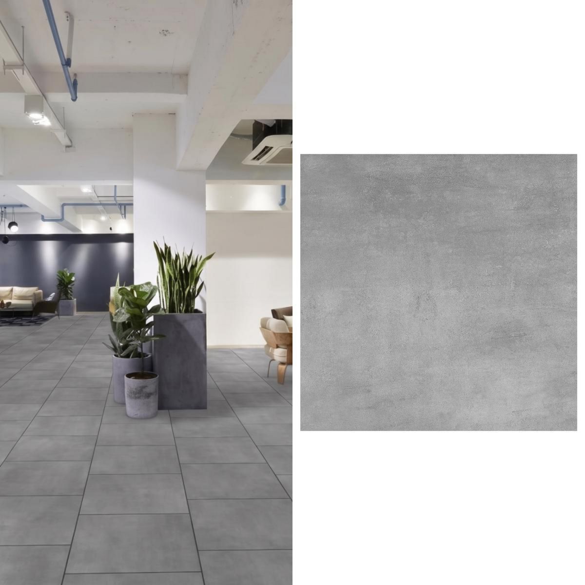CORDILLERA - Gres 60x60 cm Domus Dark Grey Gris 1.44 m2