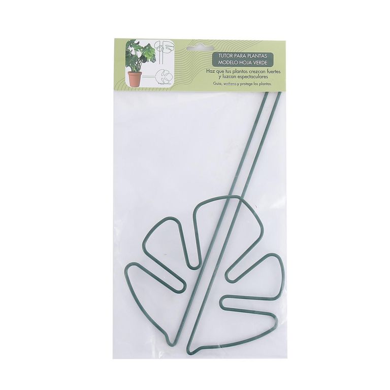 Tutor Estaca Soporte Para Plantas Diseño Hoja Color Verde