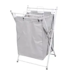 JENNY HOME - Canasto Para Ropa Metalico Plegable Lona