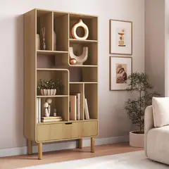 DECOCASA - Estante MDF 6 Nivel(es) 90x180x37.5 cm Café
