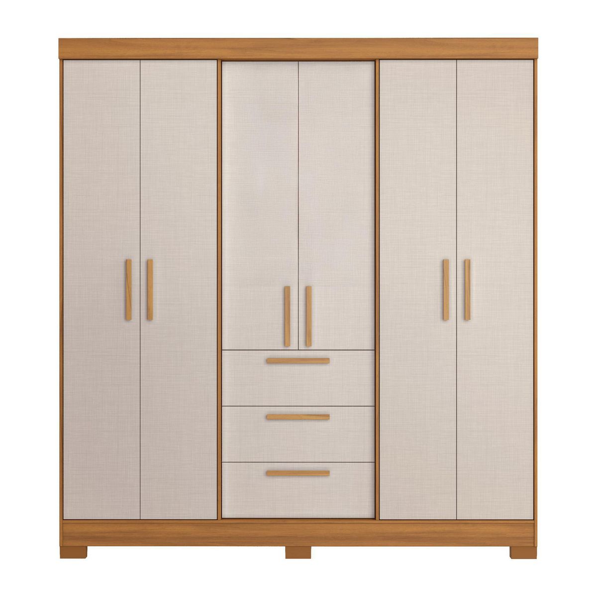 HOME MOBILI - Clóset 6 Puerta(s) 3 Cajón(es) 4 Repisa(s) 182.4x206.5x46.1 cm Blanco